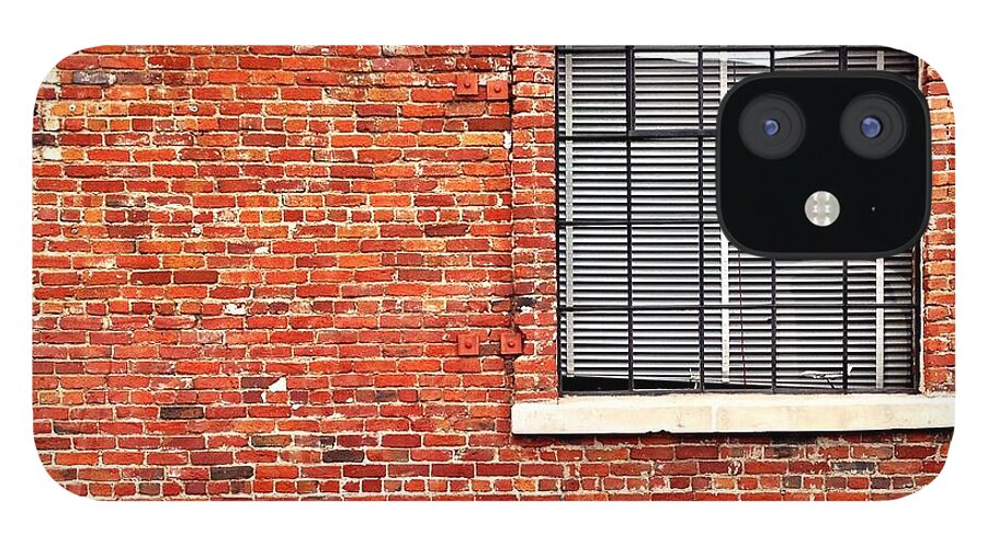 Window iPhone 12 Case featuring the photograph Window and Brick by Julie Gebhardt