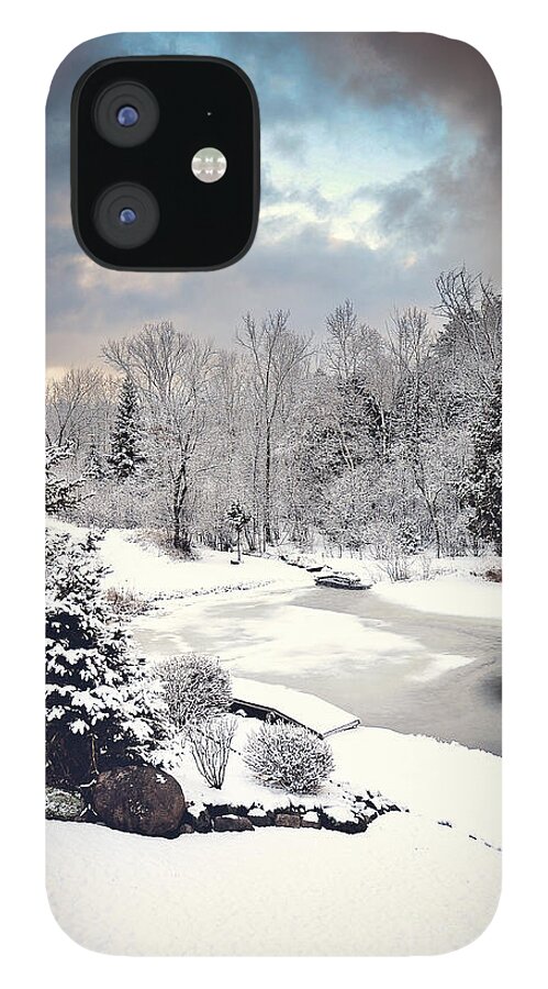 Winter Wonderland Picture iPhone 12 Case featuring the photograph Winter Solace by Gwen Gibson