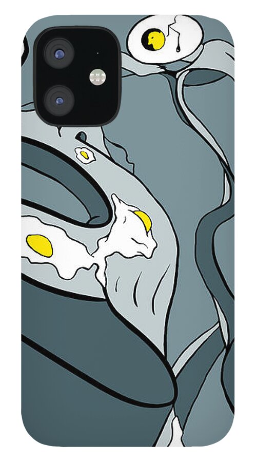 Coo Coo Ca Choo iPhone 12 Case featuring the digital art Yoked by Craig Tilley