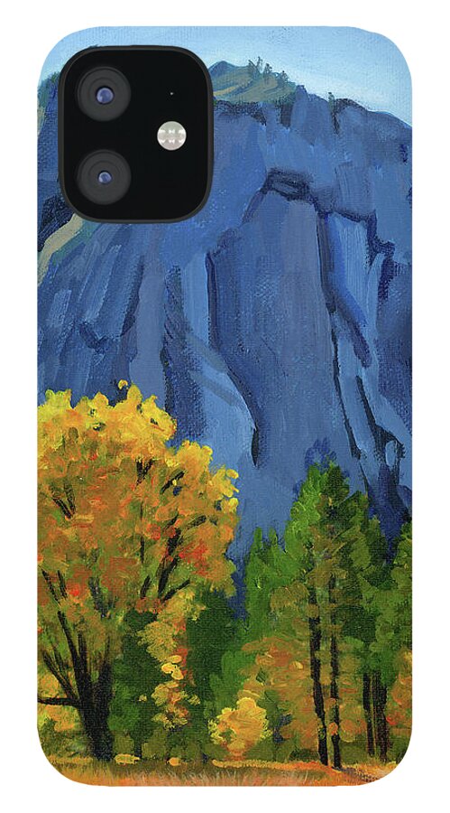 Yosemite Valley iPhone 12 Case featuring the painting Yosemite Oaks by Alice Leggett