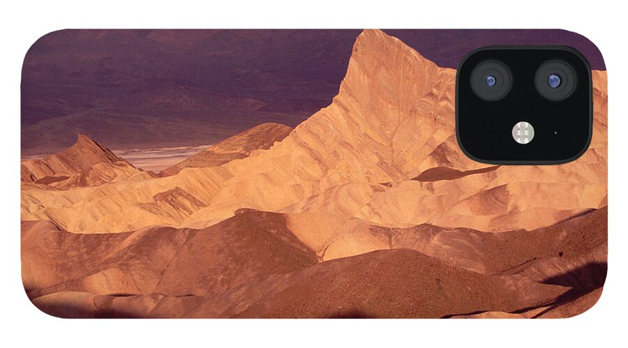 Brown iPhone 12 Case featuring the photograph Zabriskie Point, Death Valley National by Peter Essick