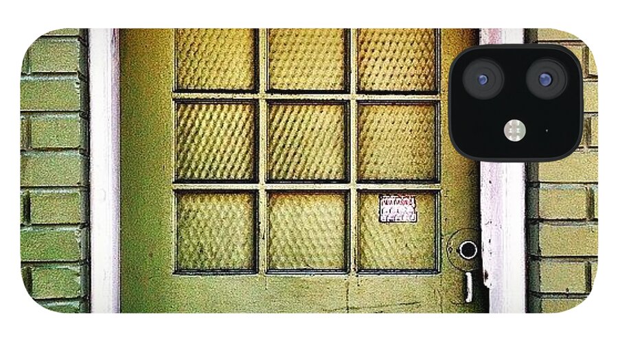 Doorsgalore iPhone 12 Case featuring the photograph Green Door #1 by Julie Gebhardt