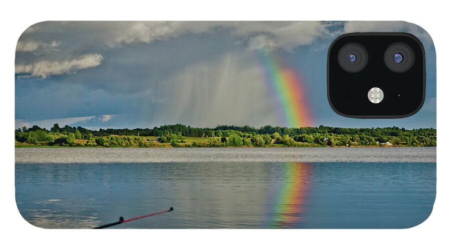 Beach iPhone 12 Case featuring the photograph Rainbow #1 by Michael Goyberg
