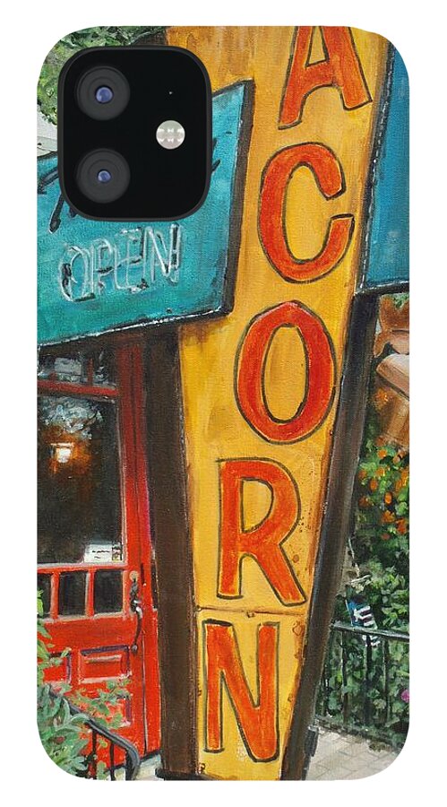 Americana iPhone 12 Case featuring the painting Acorn Theater by William Brody