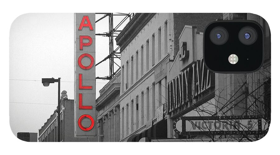 Apollo Theater Photographs iPhone 12 Case featuring the photograph Apollo Theater In Harlem New York No.1 by Ms Judi