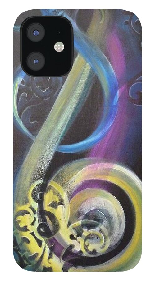 Zen iPhone 12 Case featuring the painting Awaken by Reina Cottier
