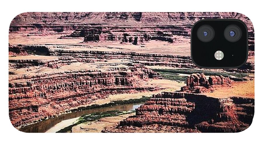 Usa iPhone 12 Case featuring the photograph Canyonland by Luisa Azzolini