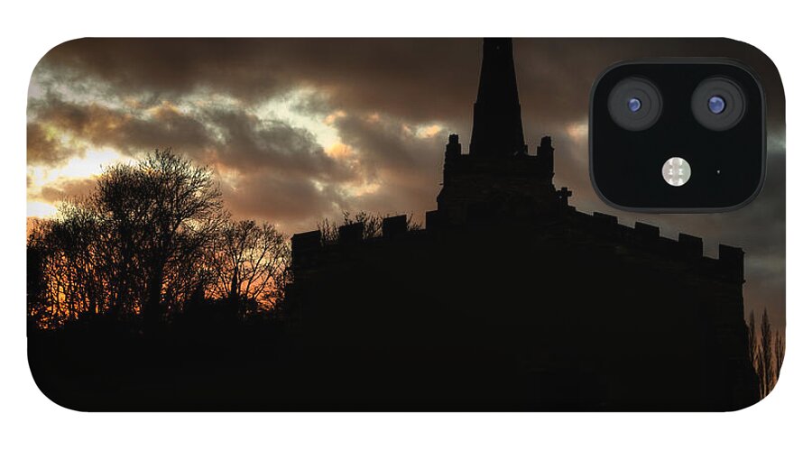 Church iPhone 12 Case featuring the photograph Church silhouette by Steev Stamford