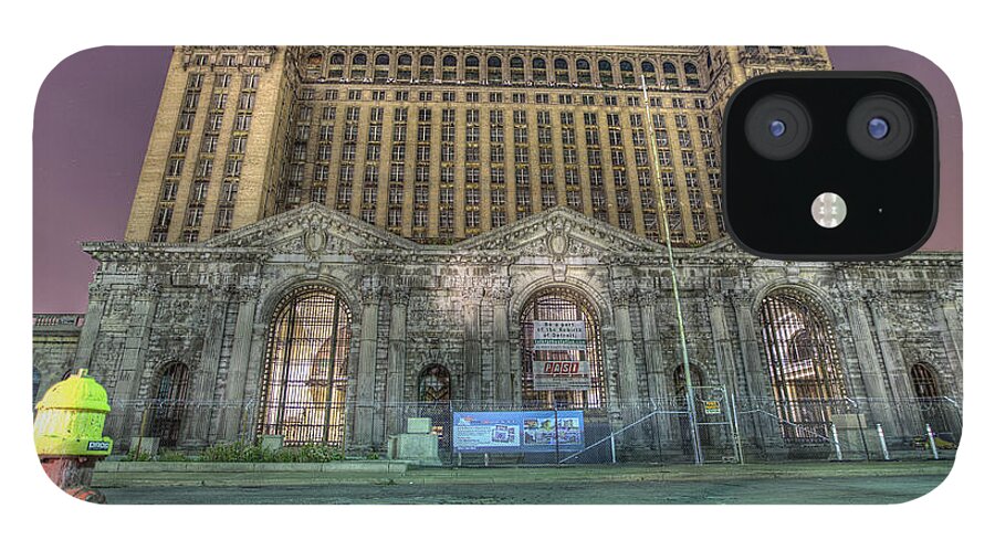 Abandoned iPhone 12 Case featuring the photograph Detroit's Michigan Central Station - Michigan Central Depot by Nicholas Grunas