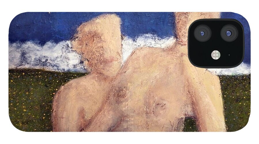  iPhone 12 Case featuring the painting Embrace by JC Armbruster