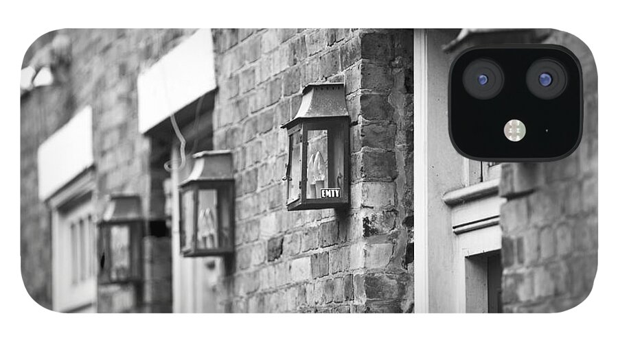 New Orleans iPhone 12 Case featuring the photograph French Quarter Lamps by Leslie Leda