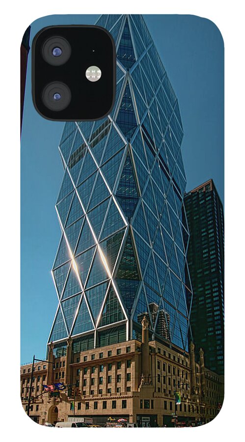 Iconic iPhone 12 Case featuring the photograph Hearst Building by S Paul Sahm
