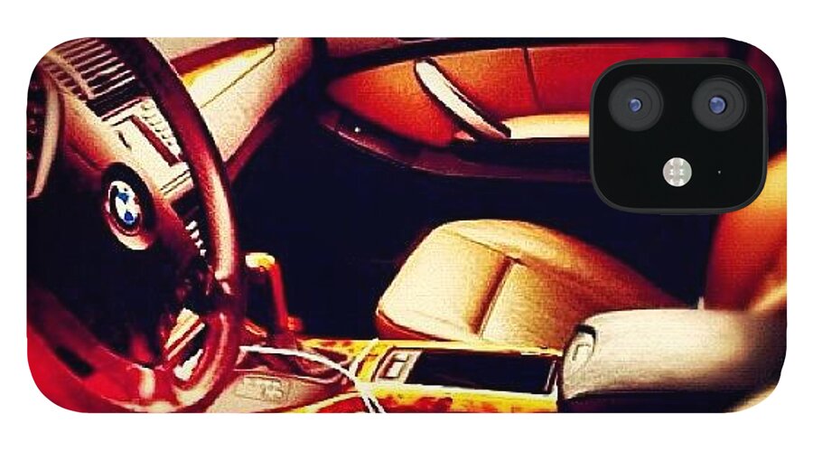  iPhone 12 Case featuring the photograph Inside My Bmw. My Baby by Robert Zarzuela