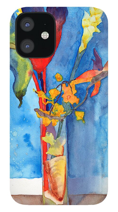 Floral iPhone 12 Case featuring the painting Loose Arrangement by Ken Powers