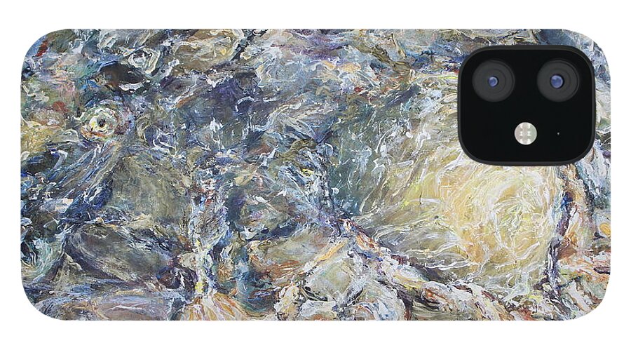Water iPhone 12 Case featuring the painting Lux by Madeleine Arnett