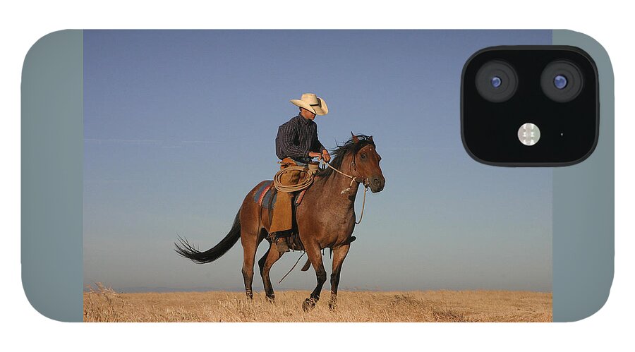 Cowboy iPhone 12 Case featuring the photograph Ol Chilly Pepper by Diane Bohna