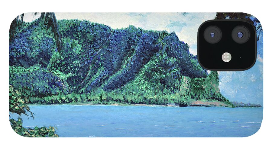 Pacific iPhone 12 Case featuring the painting Pacific Island by Stan Hamilton