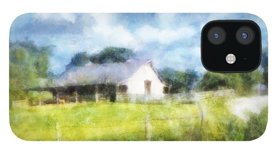 Barn iPhone 12 Case featuring the digital art Peace Be With You by Frances Miller