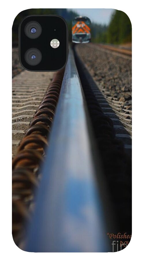 Polished Rails iPhone 12 Case featuring the photograph Polished Rails by Patrick Witz