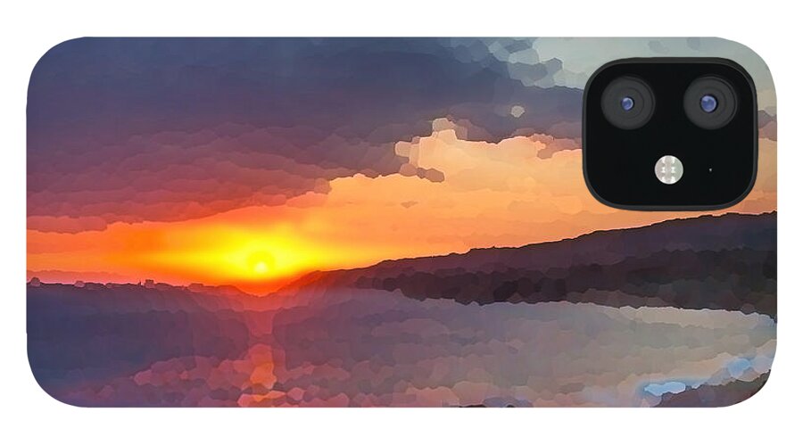 Sunset iPhone 12 Case featuring the photograph PV Sunset by Joe Schofield