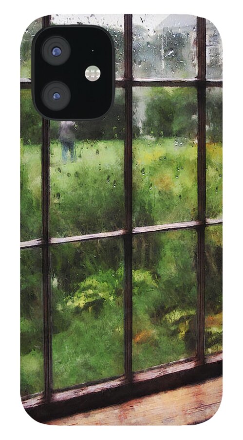 Rain iPhone 12 Case featuring the photograph Rainy Day by Susan Savad