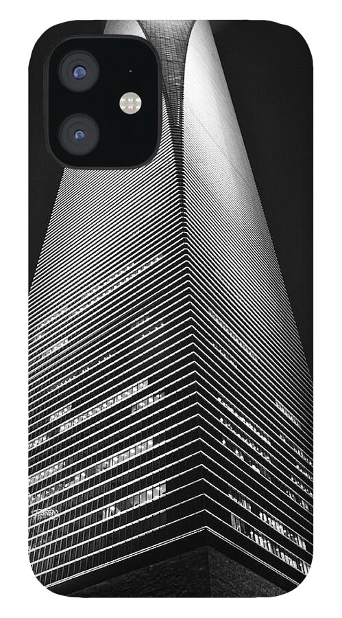 Shanghai World Financial Center iPhone 12 Case featuring the photograph Shanghai World Financial Center by Jason Chu