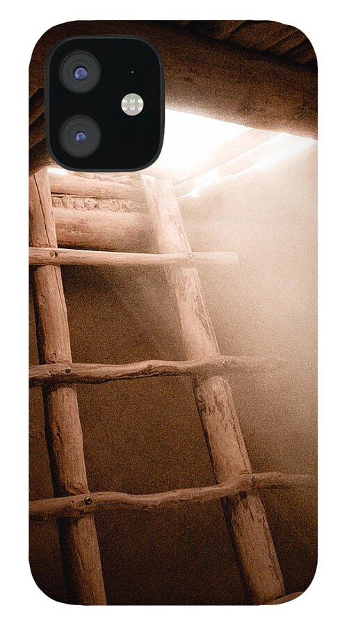 Ancestral Puebloan iPhone 12 Case featuring the photograph Spirit Ladder by Mark Forte