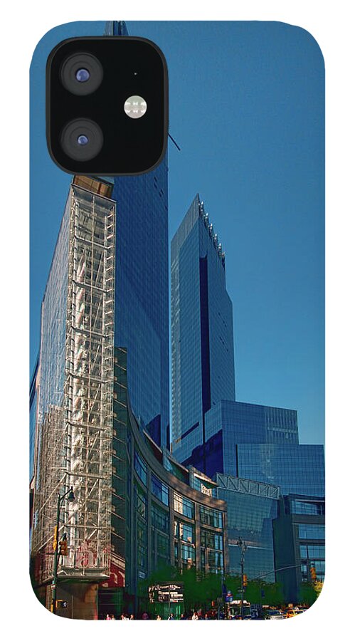 Iconic iPhone 12 Case featuring the photograph Time Warner Center by S Paul Sahm