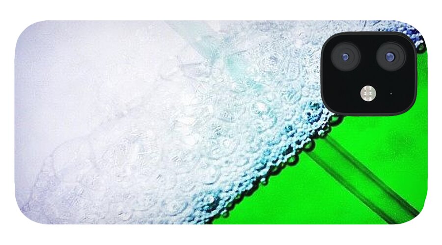 Liquid iPhone 12 Case featuring the photograph Wild Green Fiendy Liquid by Mark B