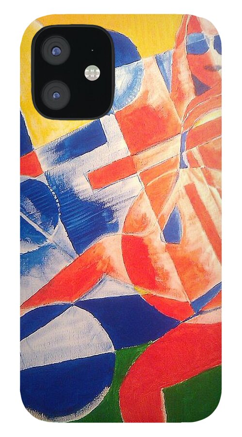 Woman iPhone 12 Case featuring the painting Woman at the Gazebo by Ari Meier