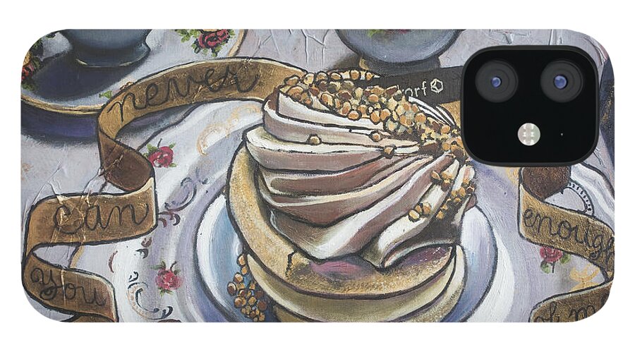 Dessert iPhone 12 Case featuring the painting You Can Never Get Enough of Me by Pauline Lim
