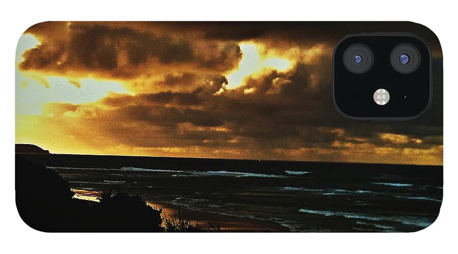 Phillip Island iPhone 12 Case featuring the photograph A stormy Sunrise by Blair Stuart