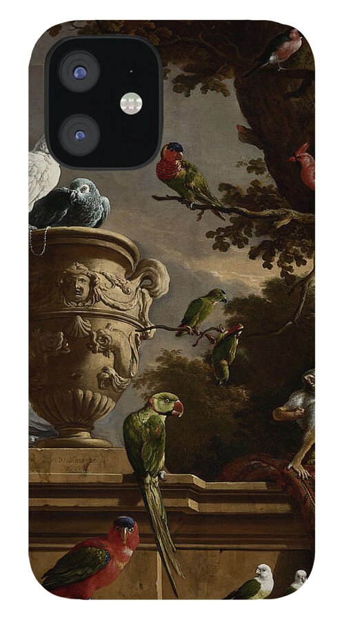 De Menagerie iPhone 12 Case featuring the painting De Menagerie #1 by Celestial Images