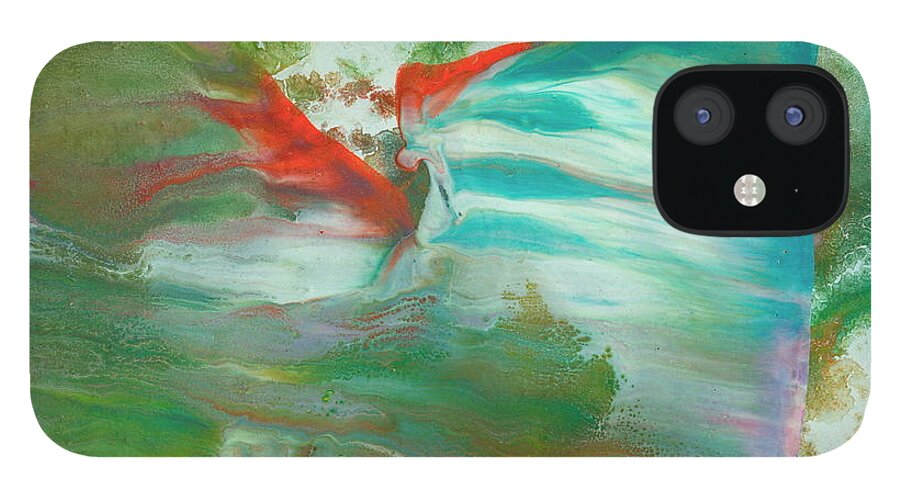  iPhone 12 Case featuring the painting Fire Breathing Fox #1 by Sperry Andrews