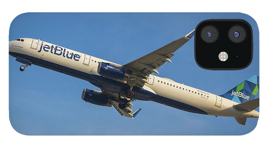Jet Blue iPhone 12 Case featuring the photograph Jet Blue #2 by Dart Humeston