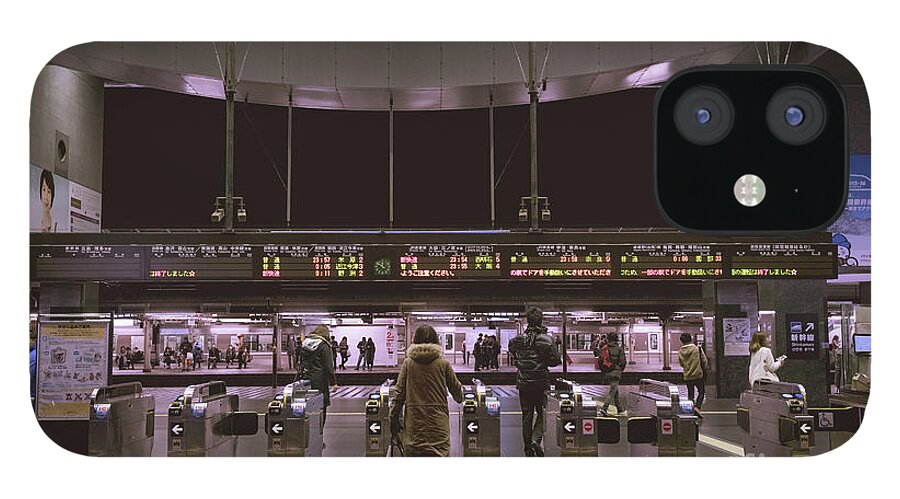 Escalator iPhone 12 Case featuring the photograph Kyoto Train Station, Japan #1 by Perry Rodriguez