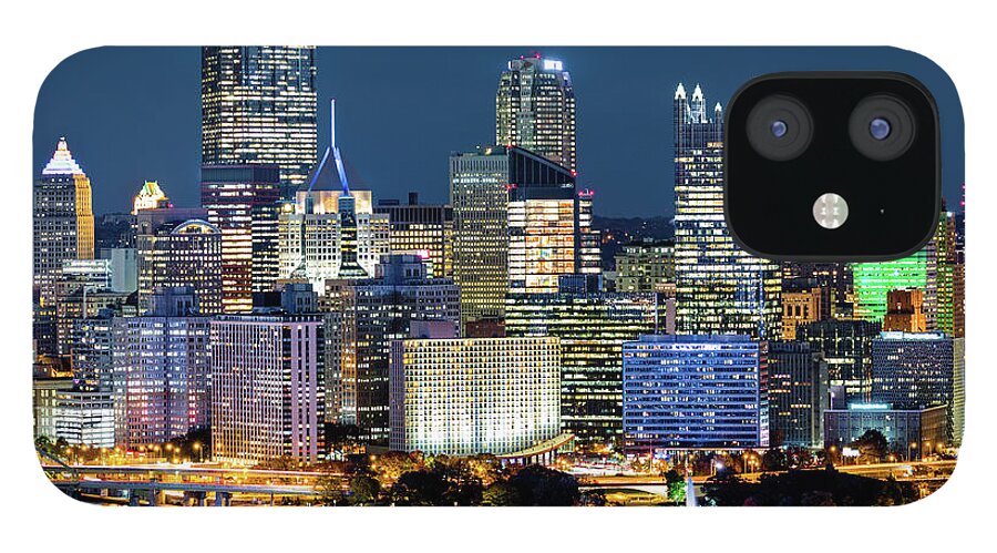 Allegheny iPhone 12 Case featuring the photograph Pittsburgh by night #1 by Mihai Andritoiu