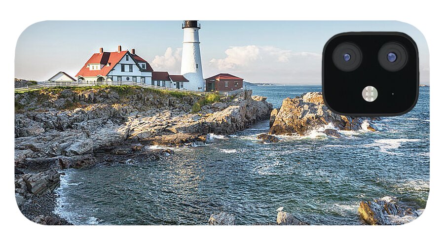 Lighthouse iPhone 12 Case featuring the photograph Portland Head Lighthouse #1 by Jane Rix