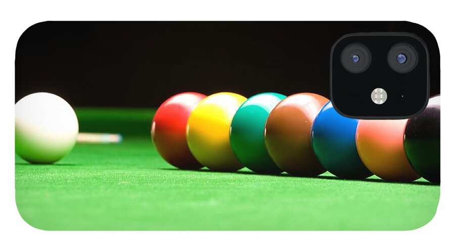 Snooker iPhone 12 Case featuring the photograph Snooker #1 by Chris Smith