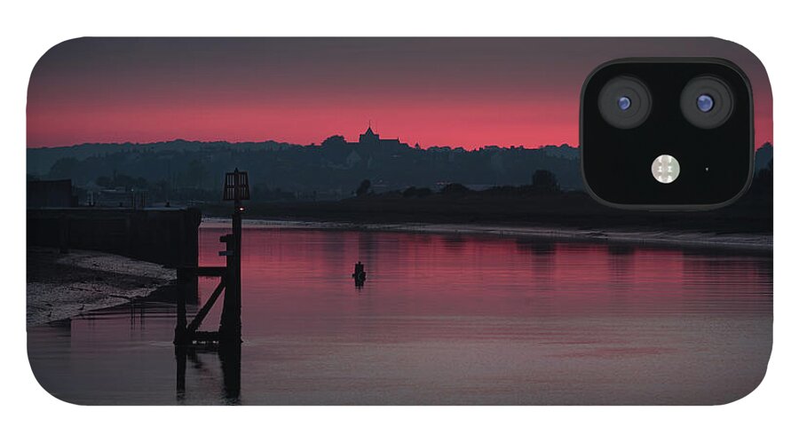 Sunset iPhone 12 Case featuring the photograph Sunset on the River #1 by Perry Rodriguez