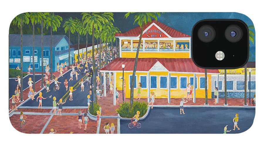 Atlantic Beach iPhone 12 Case featuring the painting The Corner #1 by Blaine Filthaut