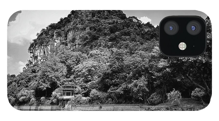 China iPhone 12 Case featuring the photograph China Guilin landscape scenery photography #11 by Artto Pan