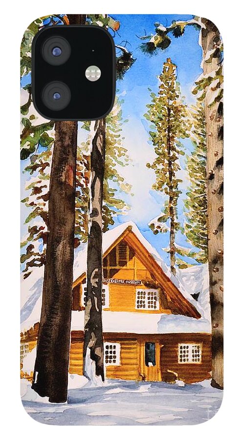 Lake Tahoe iPhone 12 Case featuring the painting #140 Gatekeepers Museum #140 by William Lum