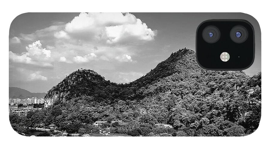 China iPhone 12 Case featuring the photograph China Guilin landscape scenery photography #16 by Artto Pan