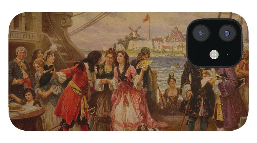 Cavalier King Charles Spaniel iPhone 12 Case featuring the photograph 18th Century Sailing by Dale Powell