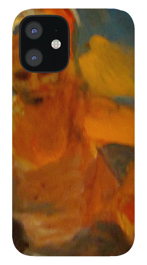 Women iPhone 12 Case featuring the painting Bird on my Shoulder #2 by Carole Johnson