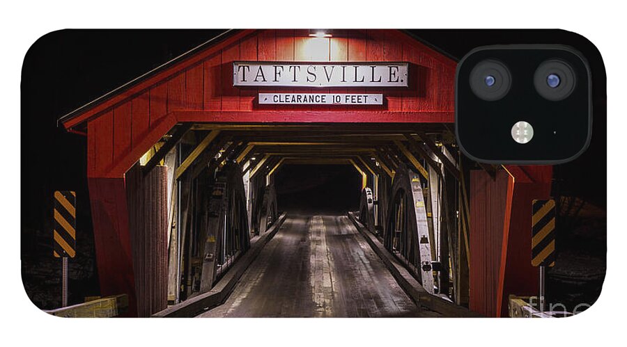 Taftsville Covered Bridge iPhone 12 Case featuring the photograph Taftsville Covered Bridge #3 by Scenic Vermont Photography