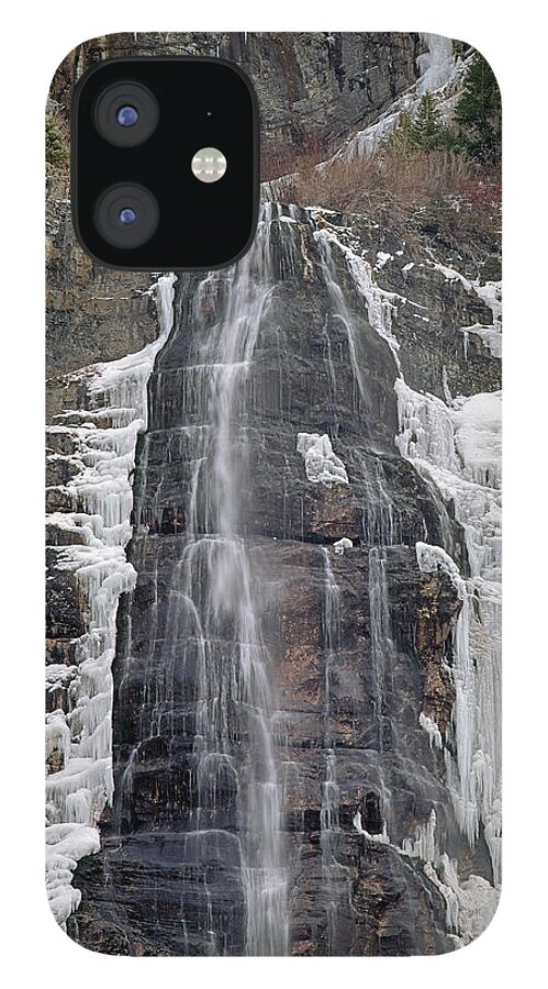 Bridal Veil Falls iPhone 12 Case featuring the photograph 212M40 Bridal Veil Falls Utah by Ed Cooper Photography
