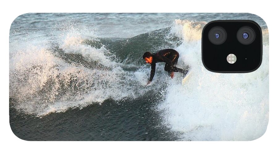Surfing iPhone 12 Case featuring the photograph Action images #3 by Donn Ingemie