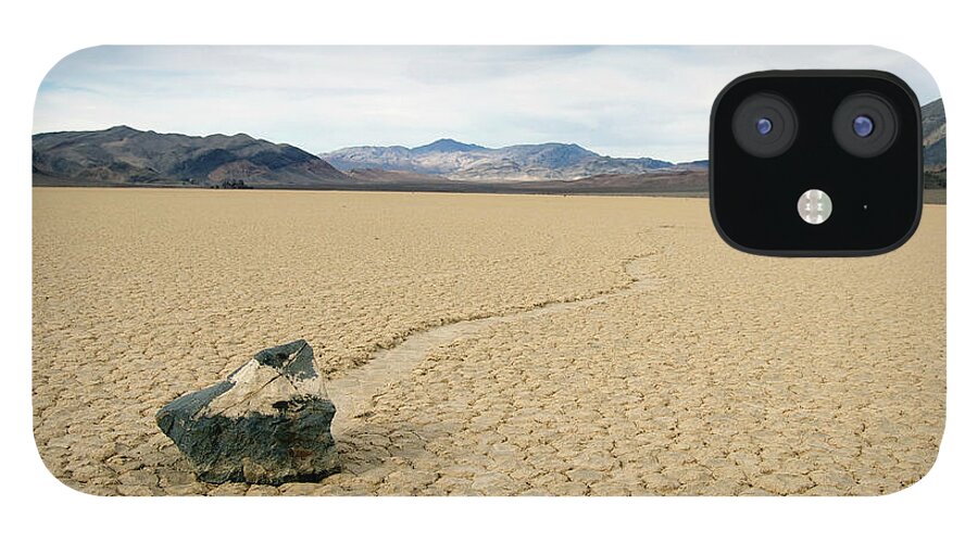 Death Valley iPhone 12 Case featuring the photograph Death Valley Racetrack #6 by Breck Bartholomew
